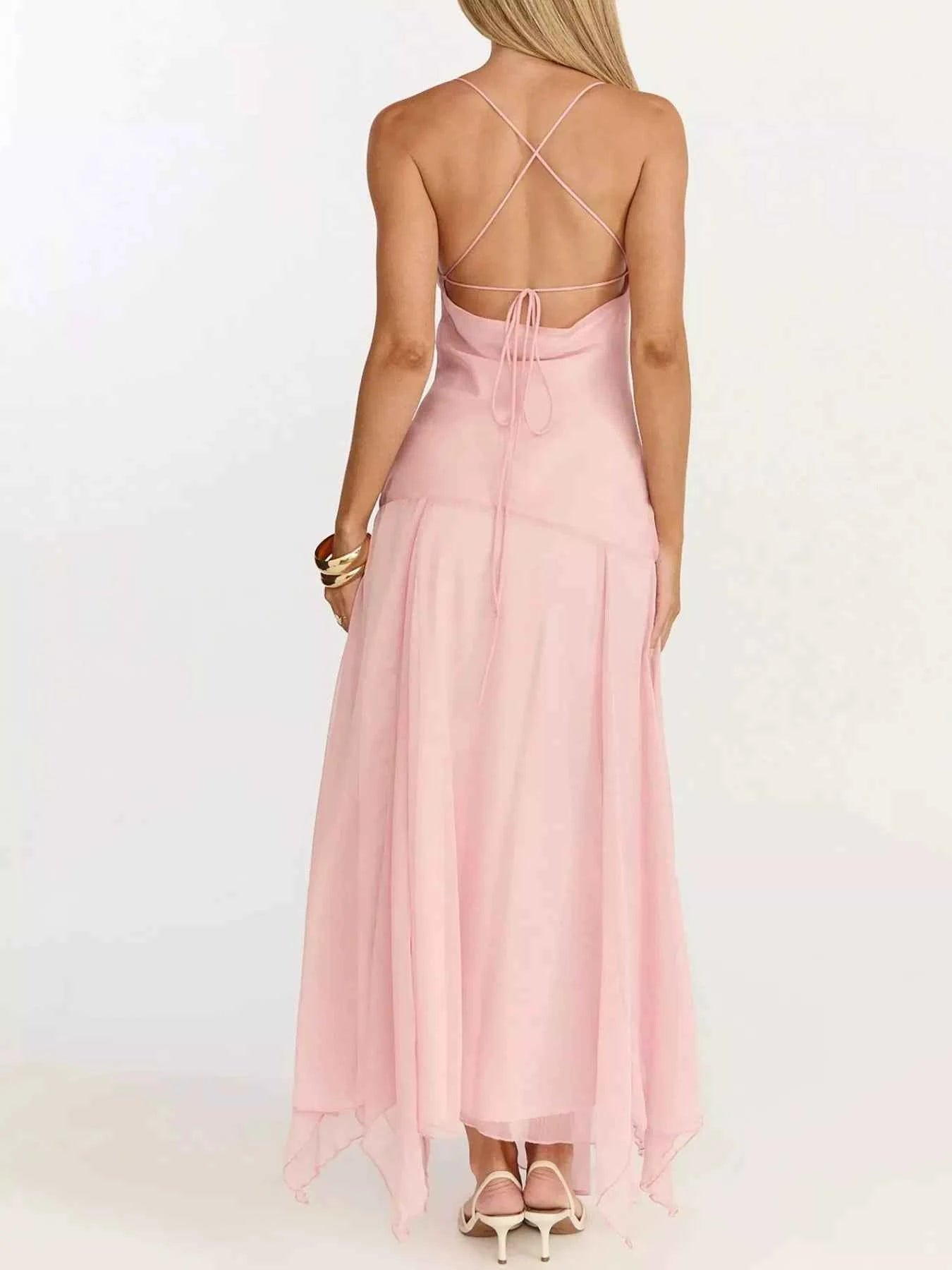 Slit Spaghetti Strap Dress