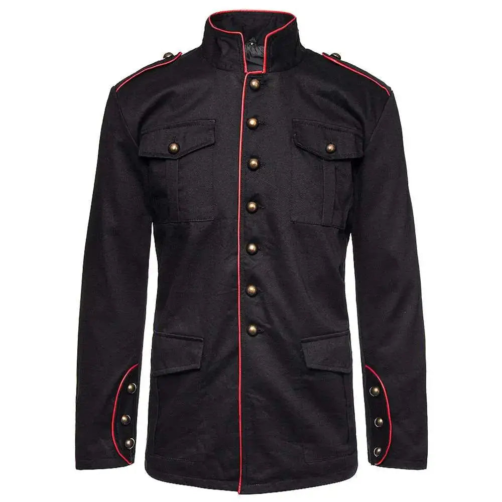 Men's Gothic Steampunk Military Jacket