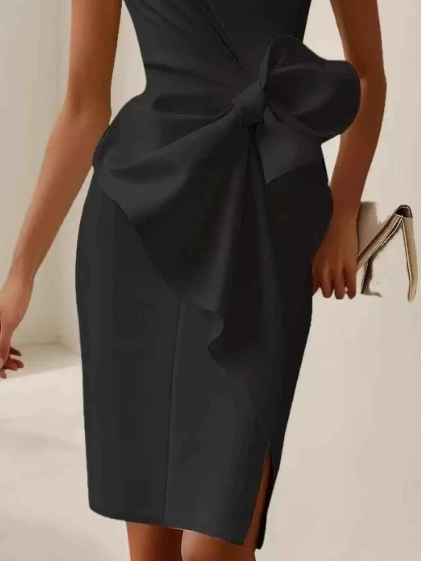 Bow Detail Sleeveless Dress