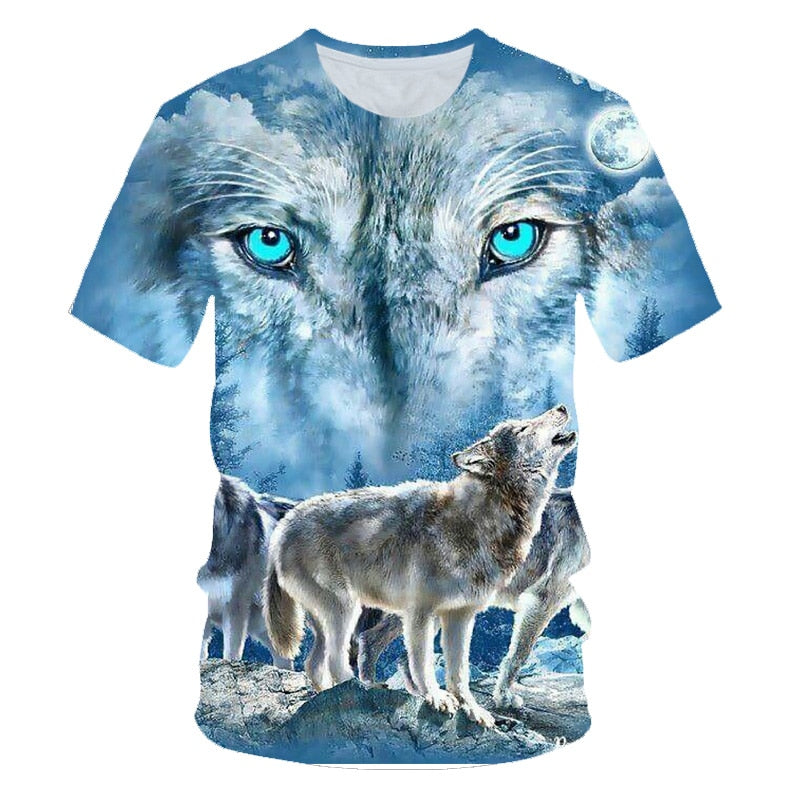 Wolf T shirt Women Snow Clothing Jungle Tshirt Tops Clothes 3d T-shirt Womens Hip hop Sexy Top Tee Female