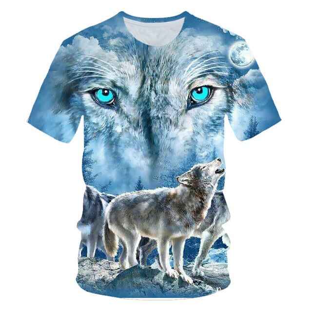 Wolf T shirt Women Snow Clothing Jungle Tshirt Tops Clothes 3d T-shirt Womens Hip hop Sexy Top Tee Female